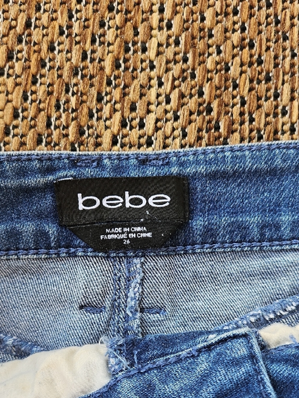 bebe Blue Denim Mini Skirt - Picture 2 of 3